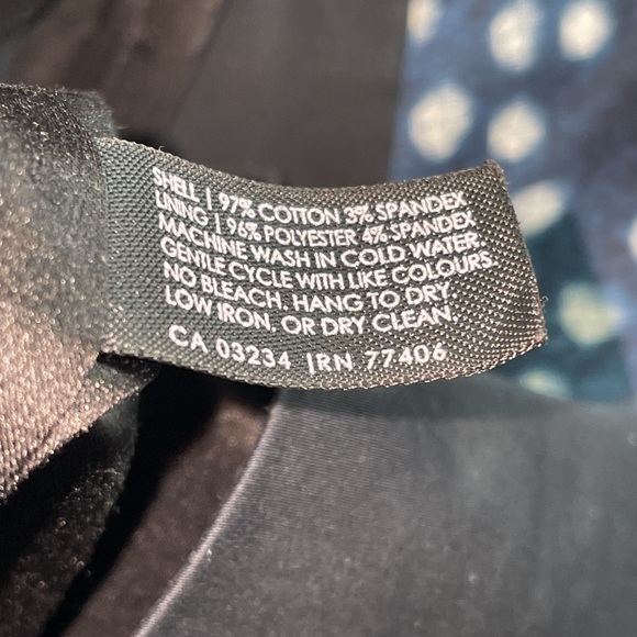 Club Monaco black pencil skirt fully lined waistband pleated 97% cotton Sz 6 - Picture 6 of 6